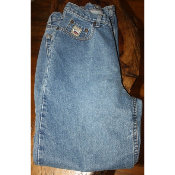 Cruel Girl Relaxed Fit Straight Leg Denim Jeans Blue Medium Wash Women's 15 Reg - Picture 3 of 8